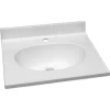 Design House® 49x22" Solid White Cultured Marble Vanity Top And Bowl 1 Design House® 49x22" Solid White Cultured Marble Vanity Top And Bowl -Home Storage And Cleaning 595650 V Lg
