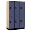 Salsbury Industries® Blue-Double Tier Designer Wood Locker 6 Feet X 18 Inches 1 Salsbury Industries® Blue-Double Tier Designer Wood Locker 6 Feet X 18 Inches -Home Storage And Cleaning 621158 w MainProductImage Lg