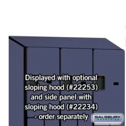 Salsbury Industries® Blue Double Tier S Style-Wood Locker 6 Feet X 18inches -Home Storage And Cleaning 621172 w DetailedProductView7 Lg