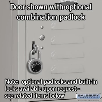 Salsbury Industries® Gray-Five Tier Box-Standard Metal Locker 5 Feet X 18inches 5 Salsbury Industries® Gray-Five Tier Box-Standard Metal Locker 5 Feet X 18inches - Image 3