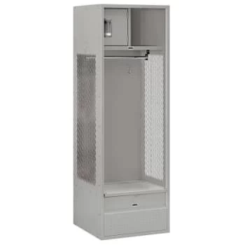Salsbury Industries® Gray-24 Inch Wide Open Access Metal Locker 3 Salsbury Industries® Gray-24 Inch Wide Open Access Metal Locker