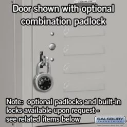 Salsbury Industries® Six Tier Box-Gray-Standard Metal Locker 6 Feet X 18 Inches -Home Storage And Cleaning 621327 w DetailedProductView2 Lg