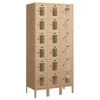 Salsbury Industries® Tan-Six Tier Box Vented Metal Locker 6 Feetx18 Inches -Home Storage And Cleaning 621440 w MainProductImage Lg