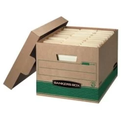 Bankers Box® Fastfold Stor/file Kraft/green Letter/legal Storage Box, Case Of 12