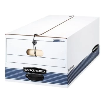 Bankers Box® Stor/file White/blue Legal Storage Box, Case Of 12 3 Bankers Box® Stor/file White/blue Legal Storage Box, Case Of 12
