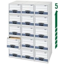 Bankers Box® Stor/drawer Steel Plus Black/white Drawer File, Case Of 6