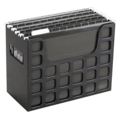 Oxford™ Decoflex Black Plastic File Holder