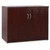 Lorell® Mahogany Essentials Storage Cabinet 36 Inch W -Home Storage And Cleaning 739708 w MainProductImage BUS Lg