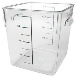 Rubbermaid 8 Qt Polycarbonate Square Food Storage Container W/ Liter (6-Pack) -Home Storage And Cleaning 745931 w DetailedProductView2 Lg