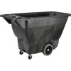 Rubbermaid 450 Lb Black Plastic Rectangle Tilt Truck -Home Storage And Cleaning 812294 V Lg