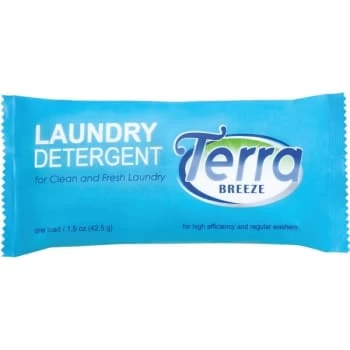 Terra Breeze Laundry Detergent Powder 1.5 Oz Packet, Case Of 150 3 Terra Breeze Laundry Detergent Powder 1.5 Oz Packet, Case Of 150